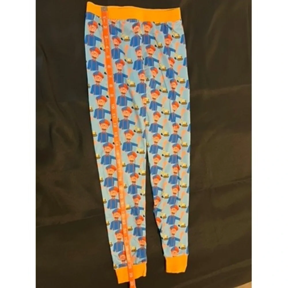 Trendy Tots Blippi Bamboo Pajamas Set Blue Orange Boys Size 7-8T Visco Sleepwear